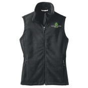 LADIES, Full-Zip, Fleece Vest, CAVANAUGH_White/Green