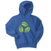 YOUTH, Pull-Over Hooded Sweatshirt, LEAF_Full Color Gradient