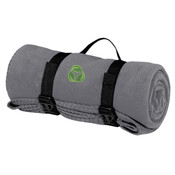 BLANKET, Fleece Blanket with Carring Strap LEAF_2 Color