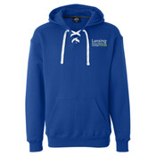 ADULT, Sport Lace Hooded Sweatshirt, CAVANAUGH/LANSING_White/Green